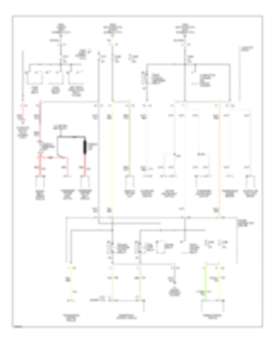 Power Distribution Wiring Diagram (3 of 3) for Chrysler Town  Country LX 1998