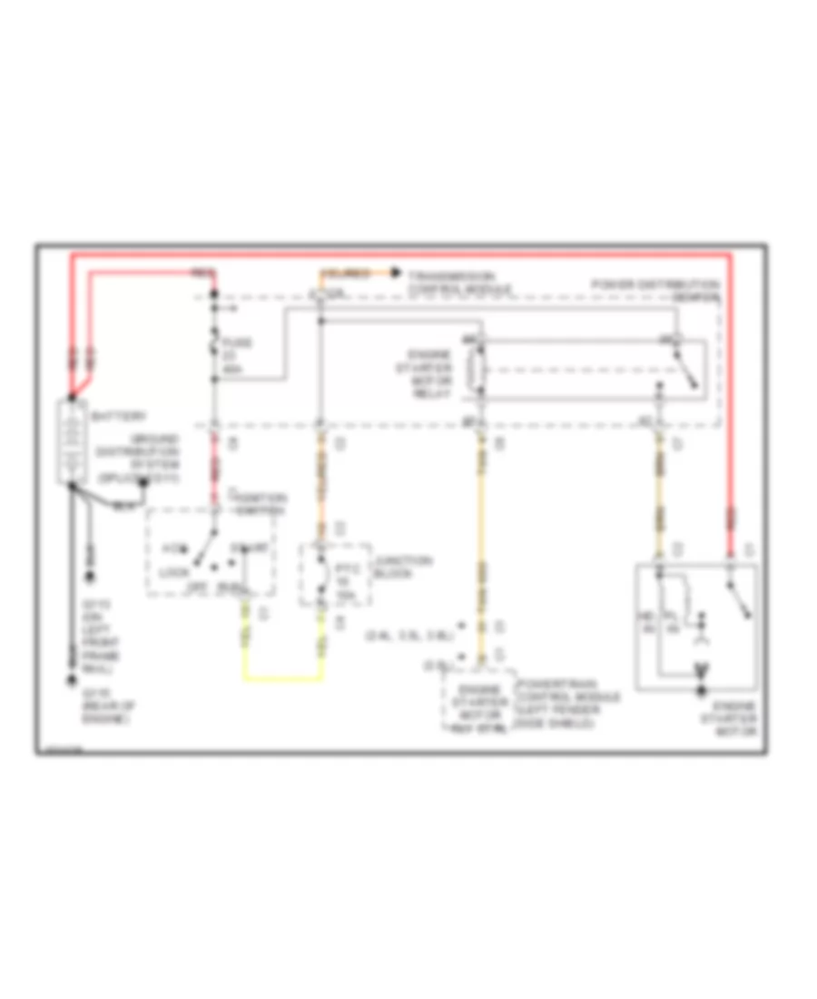 Starting Wiring Diagram for Chrysler Town  Country LX 1998