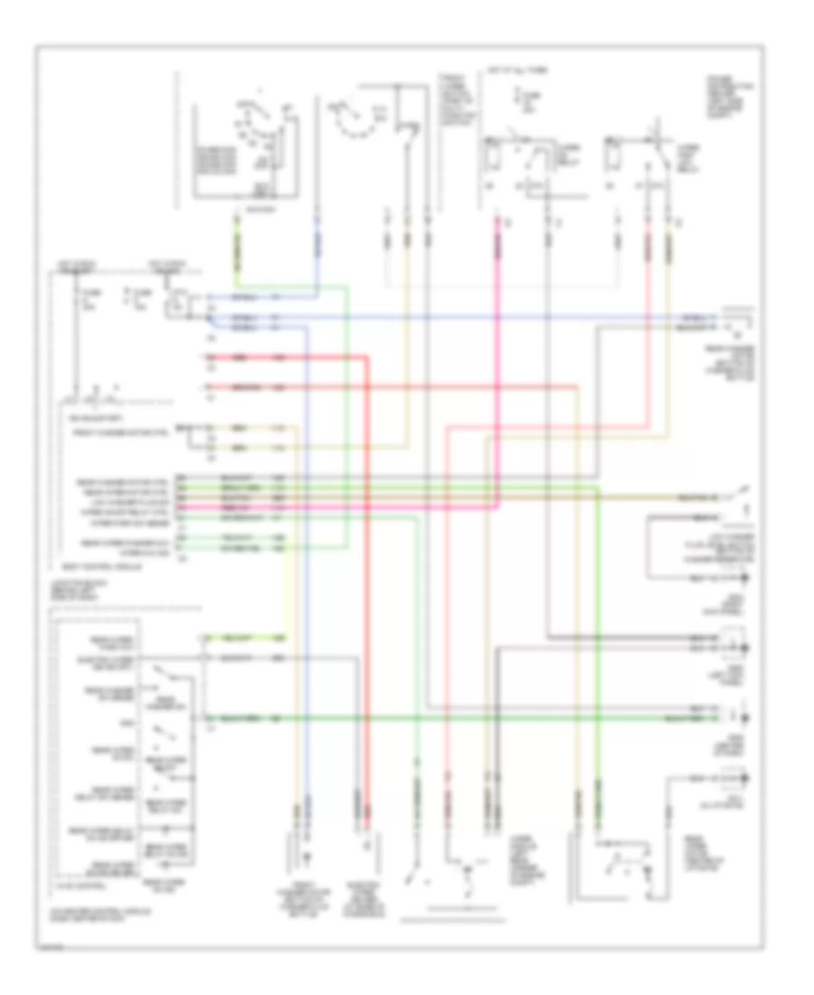 Wiper Washer Wiring Diagram for Chrysler Town  Country LX 1998