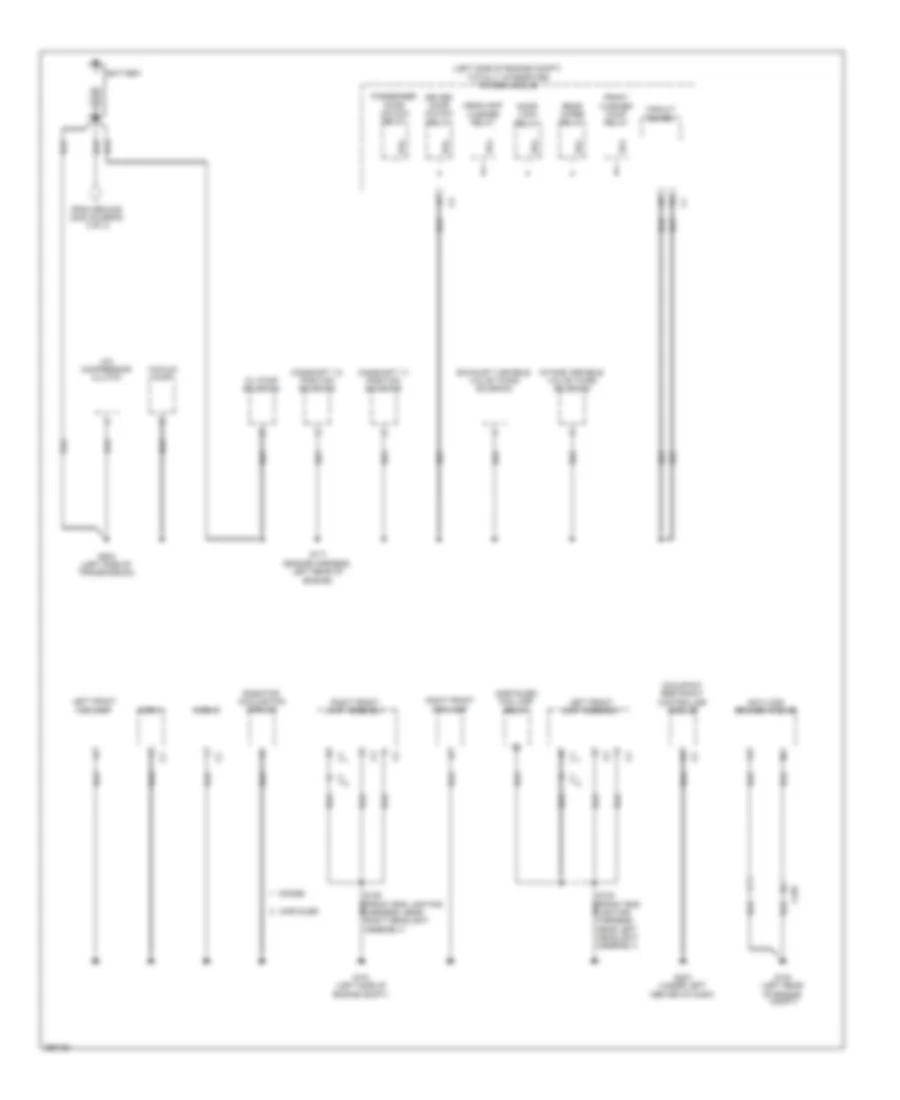 Ground Distribution Wiring Diagram 1 of 4 for Chrysler Town  Country Touring 2012