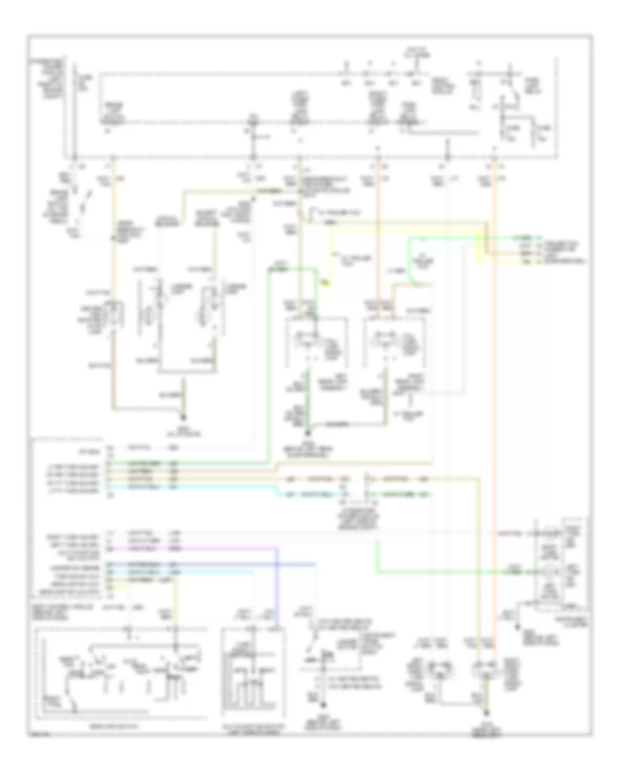 Exterior Lamps Wiring Diagram for Chrysler Town  Country Limited 2007