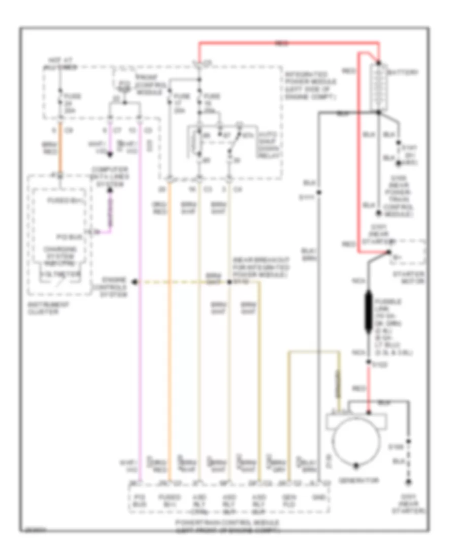 Charging Wiring Diagram for Chrysler Town  Country Limited 2007