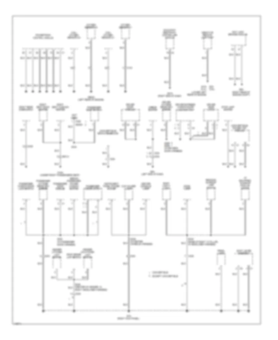 Ground Distribution Wiring Diagram 3 of 3 for Chrysler 200 Limited 2013