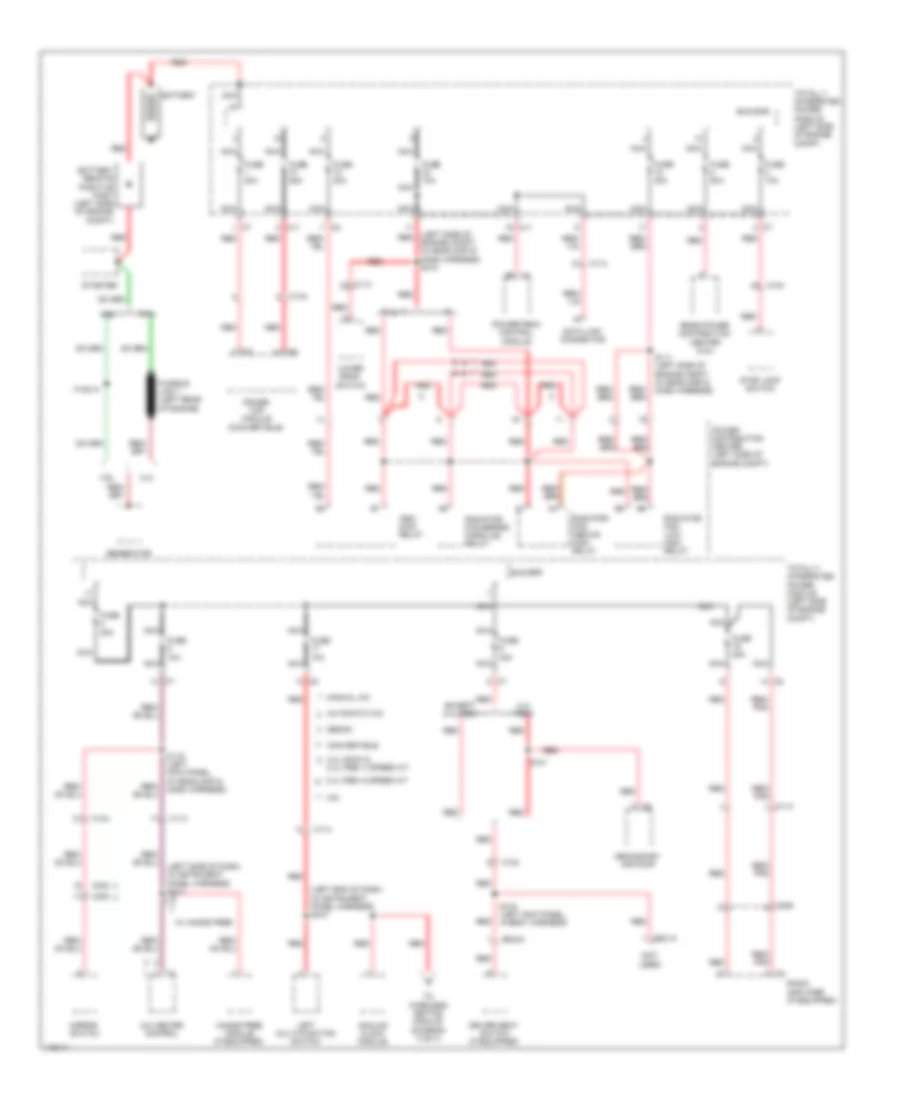 Power Distribution Wiring Diagram 1 of 3 for Chrysler 200 Limited 2013