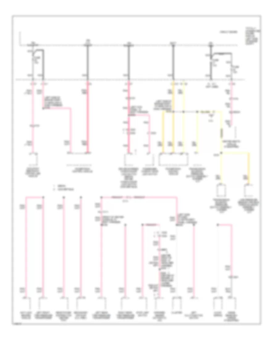 Power Distribution Wiring Diagram (3 of 3) for Chrysler 200 Limited 2013