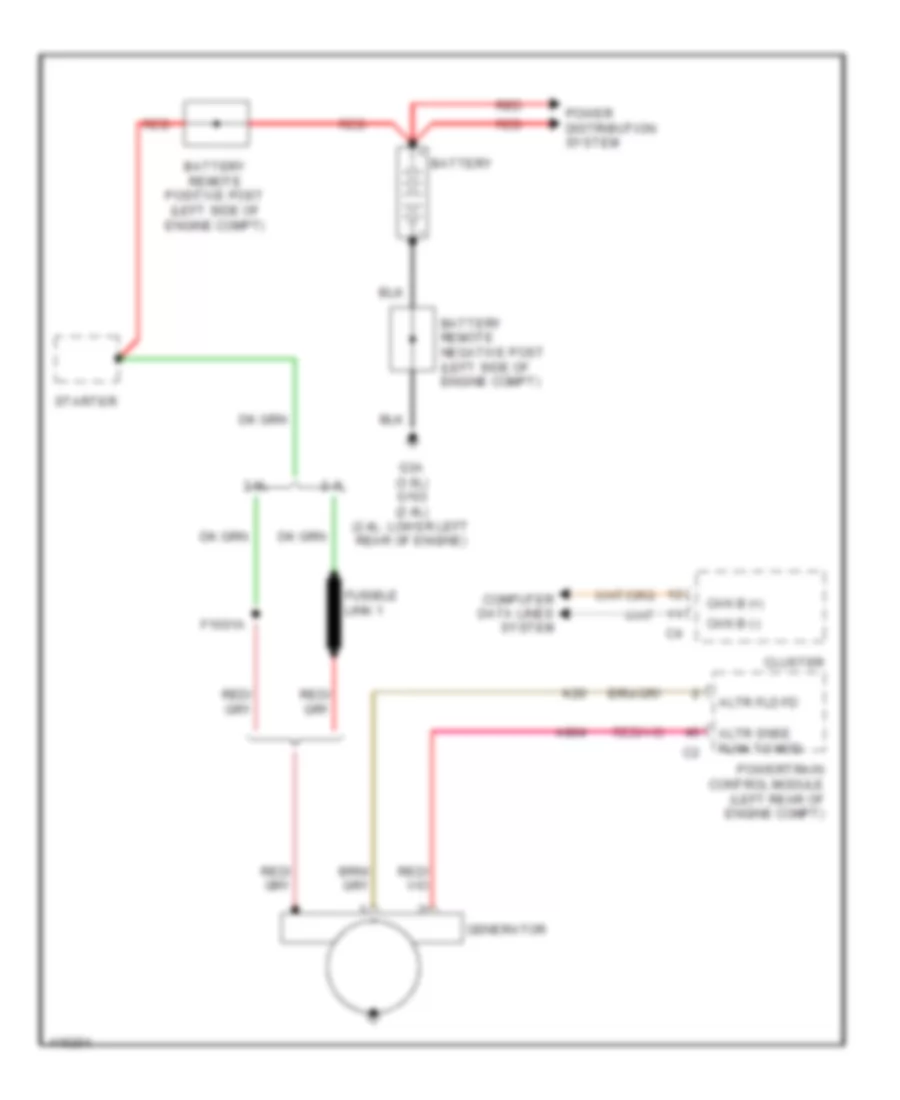 Charging Wiring Diagram for Chrysler 200 Limited 2013