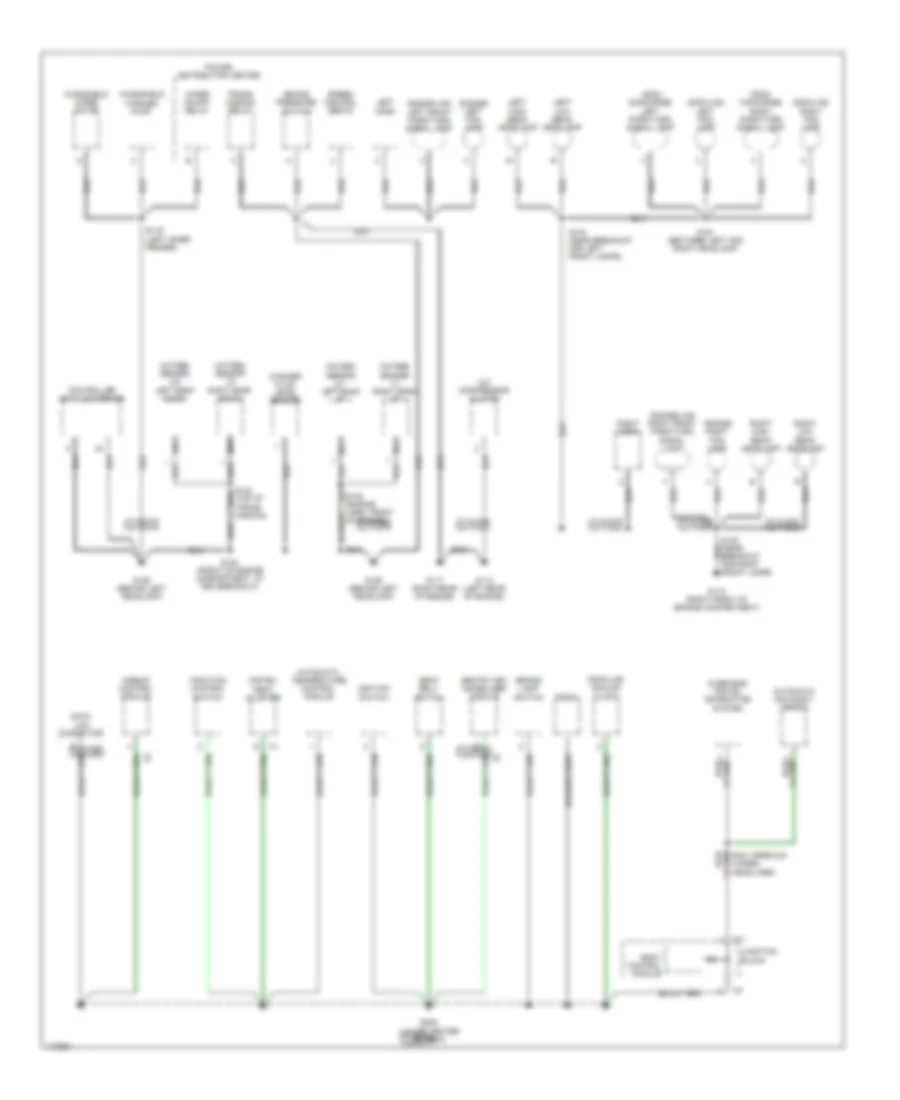Ground Distribution Wiring Diagram 1 of 3 for Chrysler 300M 1999