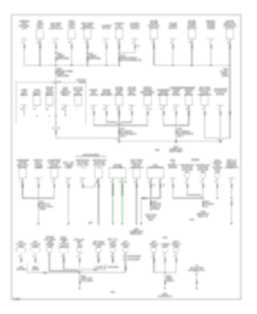 Ground Distribution Wiring Diagram 2 of 3 for Chrysler 300M 1999