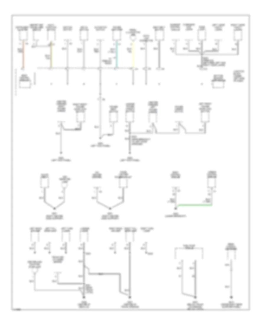 Ground Distribution Wiring Diagram 2 of 2 for Chrysler Cirrus LXi 1999