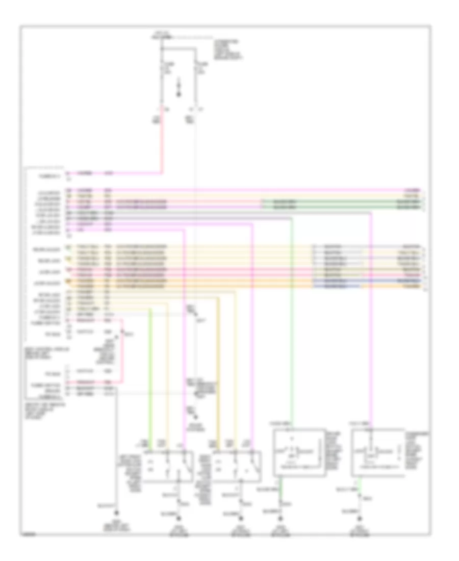 Power Door Locks Wiring Diagram 1 of 2 for Chrysler Town  Country LX 2007