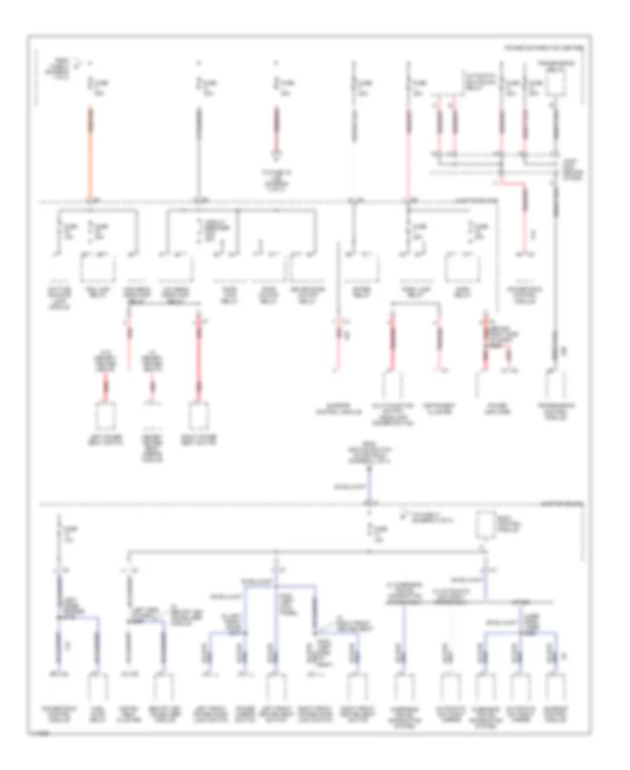 Power Distribution Wiring Diagram (2 of 3) for Chrysler Concorde LX 1999