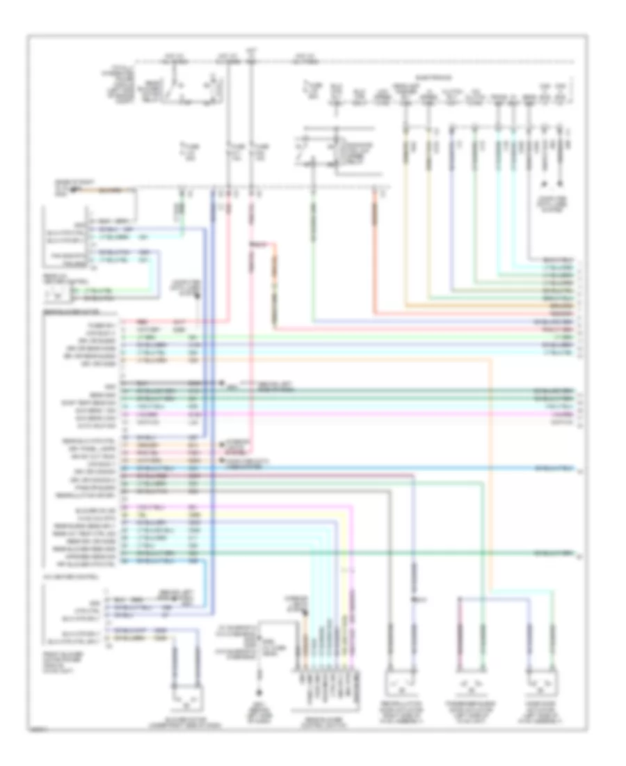 Automatic AC Wiring Diagram (1 of 2) for Chrysler Town  Country Limited 2009