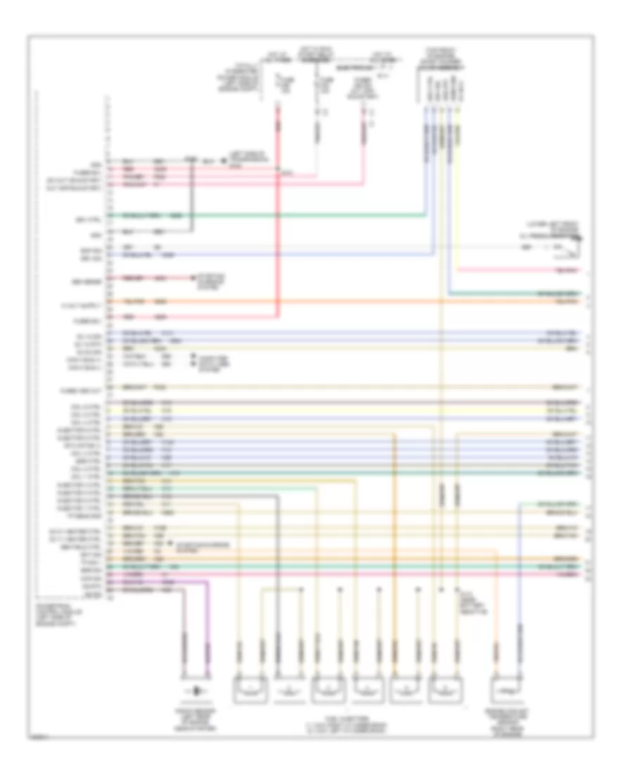 4.0L, Engine Performance Wiring Diagram (1 of 4) for Chrysler Town  Country Limited 2009