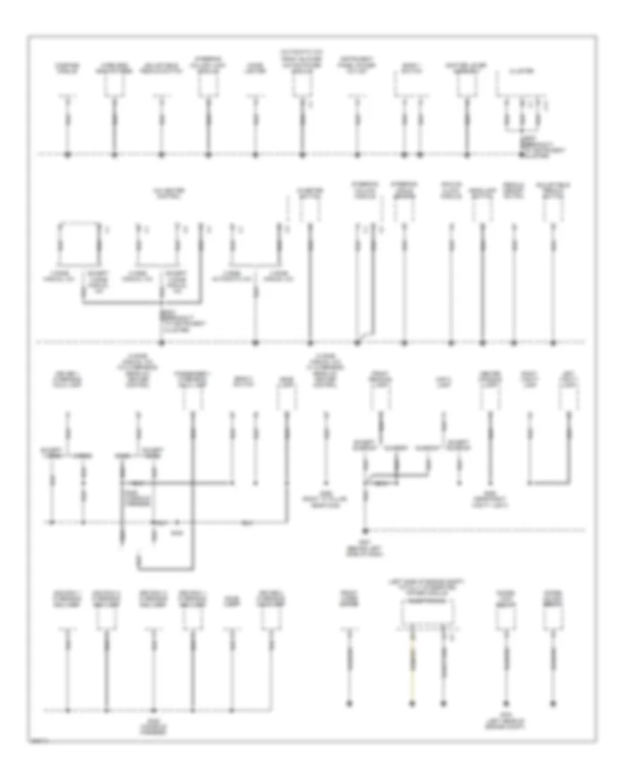 Ground Distribution Wiring Diagram 2 of 4 for Chrysler Town  Country Limited 2009