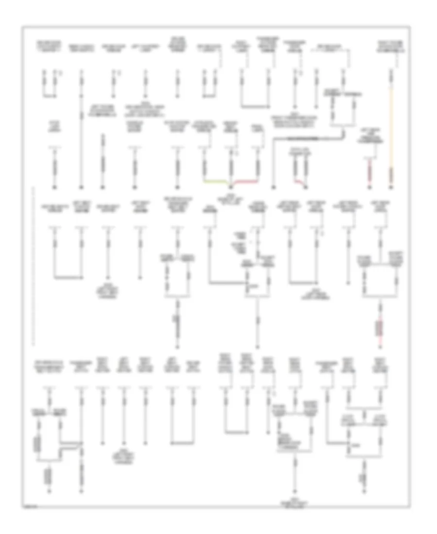 Ground Distribution Wiring Diagram (4 of 4) for Chrysler Town  Country Limited 2009