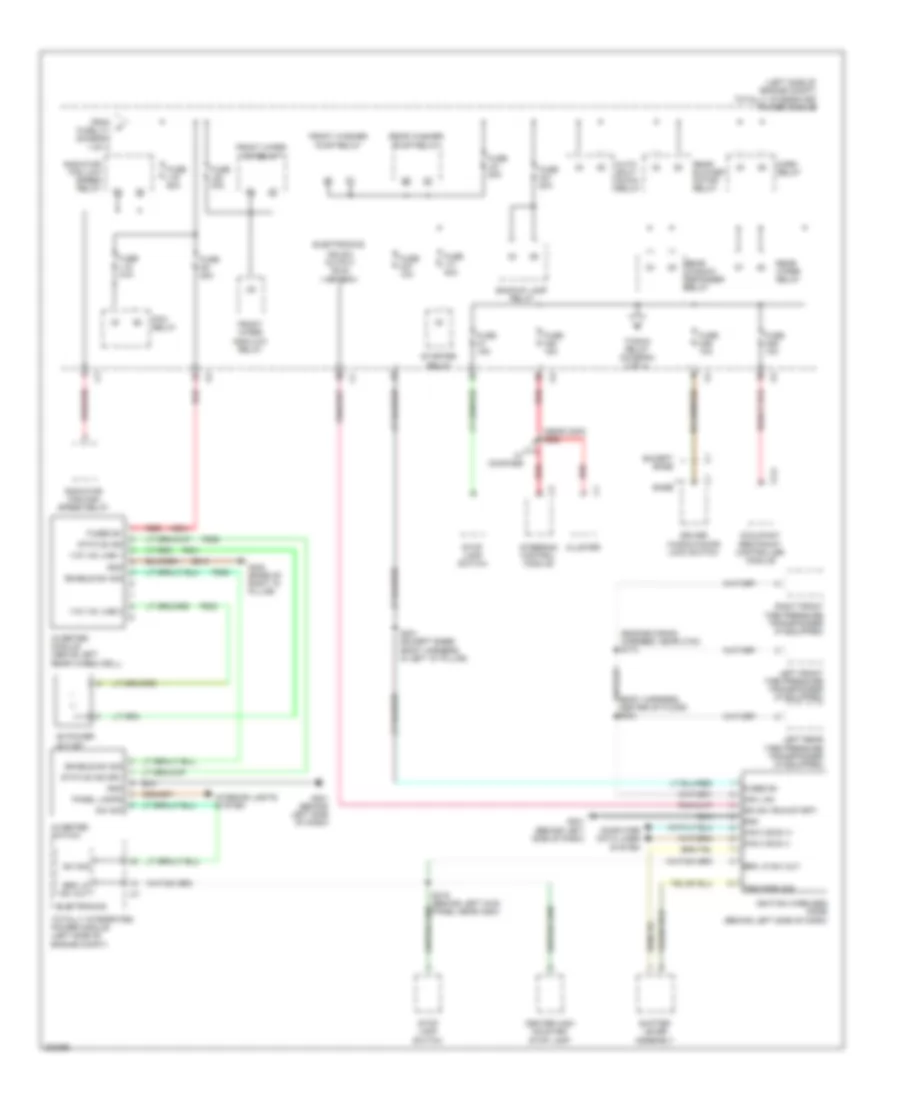 Power Distribution Wiring Diagram 2 of 4 for Chrysler Town  Country Limited 2009