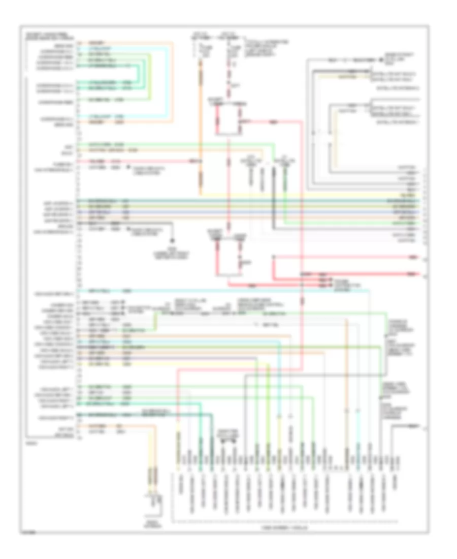 Radio Wiring Diagram, Premium with Dual DVD (1 of 4) for Chrysler Town  Country Limited 2009