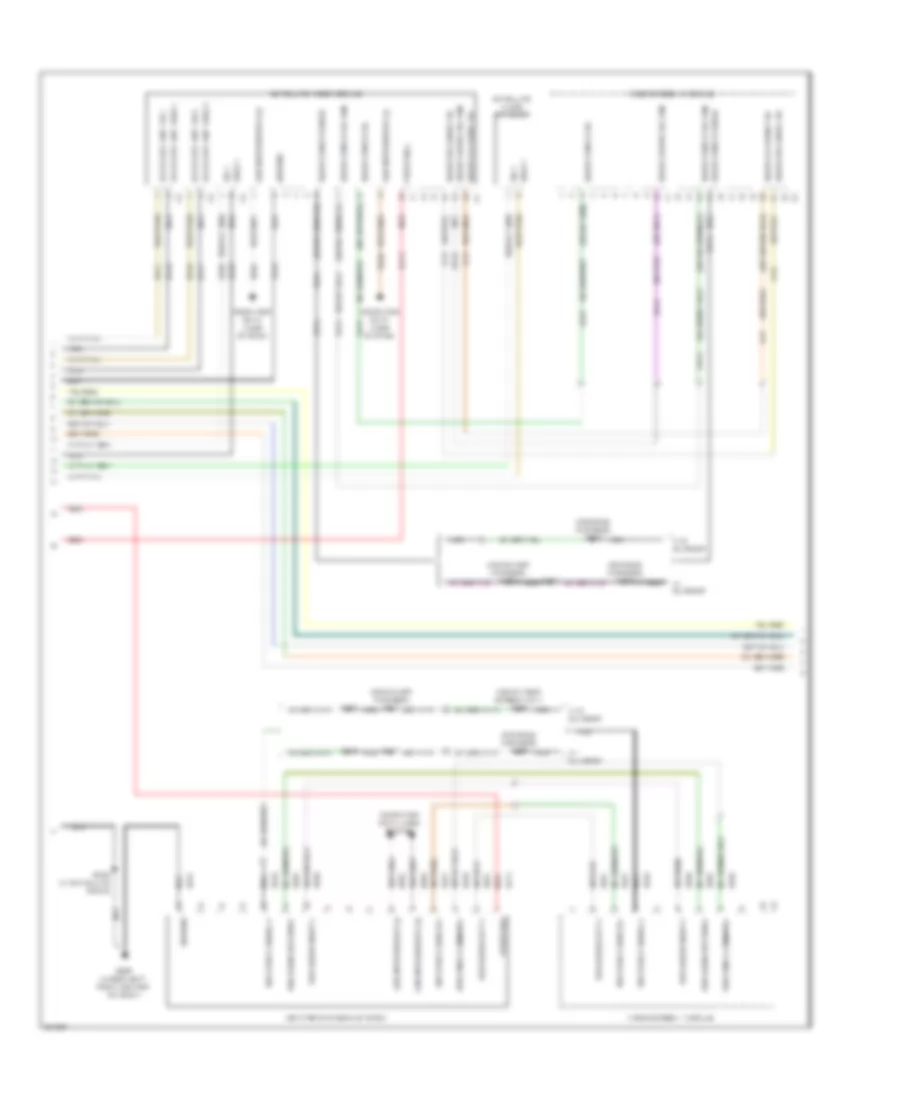 Radio Wiring Diagram, Premium with Dual DVD (2 of 4) for Chrysler Town  Country Limited 2009