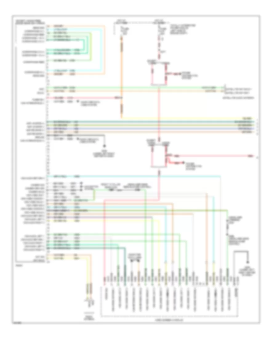 Radio Wiring Diagram, Premium without Dual DVD (1 of 3) for Chrysler Town  Country Limited 2009