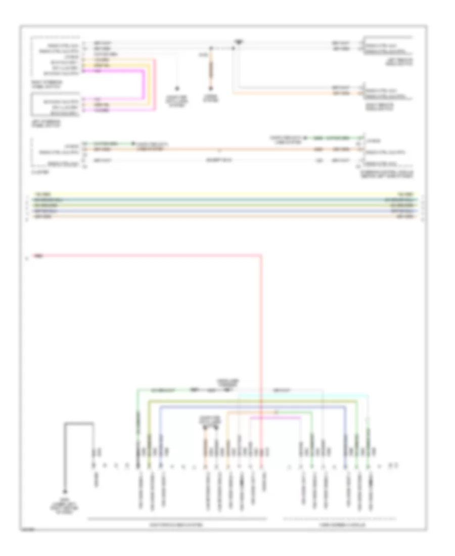 Radio Wiring Diagram Premium without Dual DVD 2 of 3 for Chrysler Town  Country Limited 2009