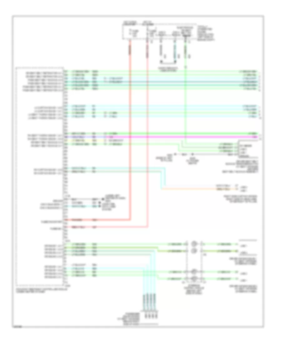 Supplemental Restraints Wiring Diagram 1 of 3 for Chrysler Town  Country Limited 2009