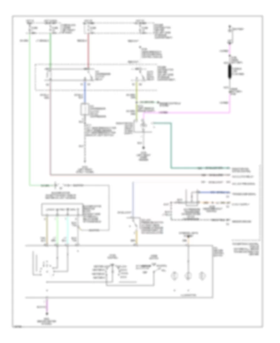 2.4L Turbo, Air Conditioning Wiring Diagram for Chrysler PT Cruiser Limited 2003