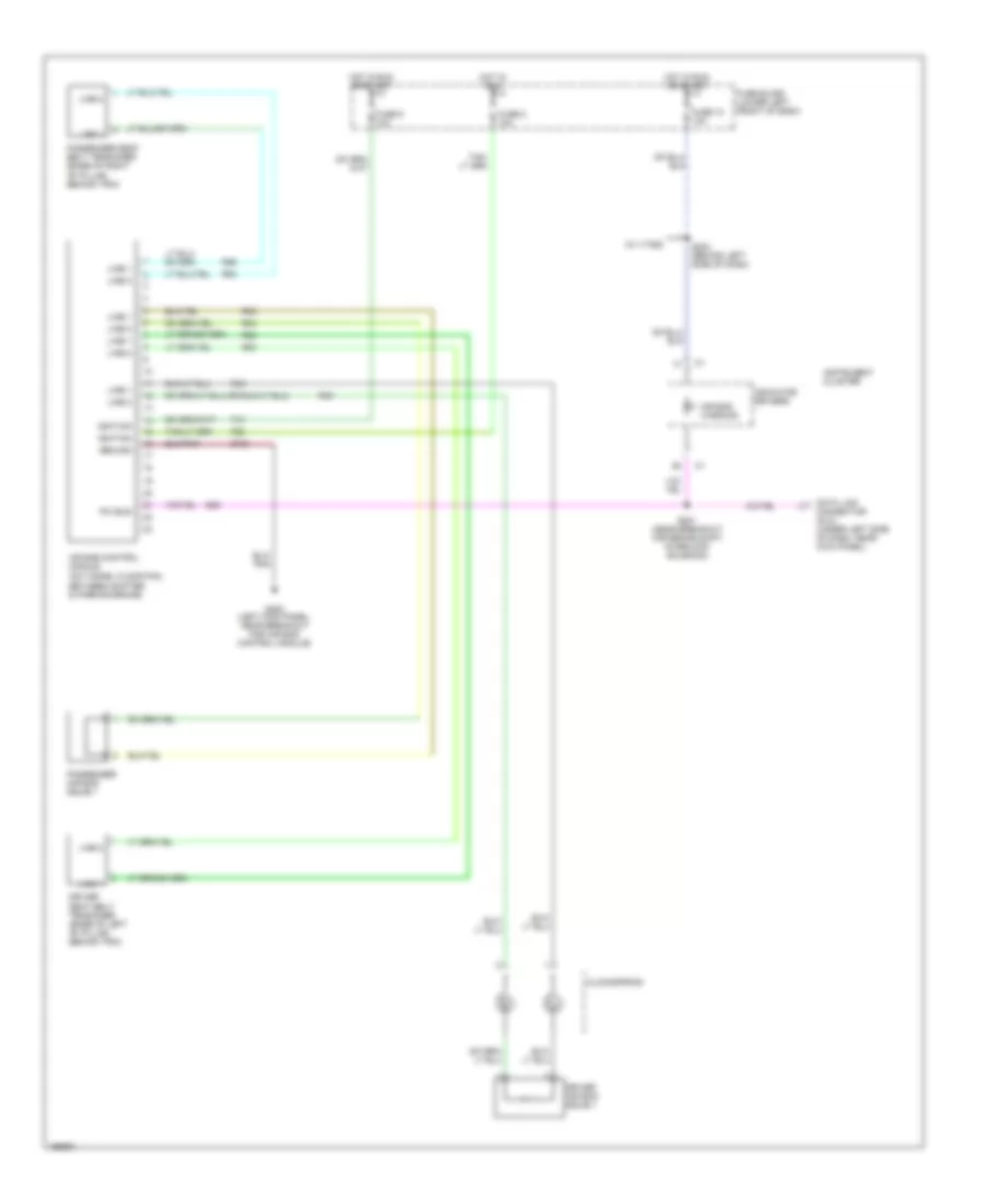 Supplemental Restraints Wiring Diagram Base for Chrysler PT Cruiser Limited 2003