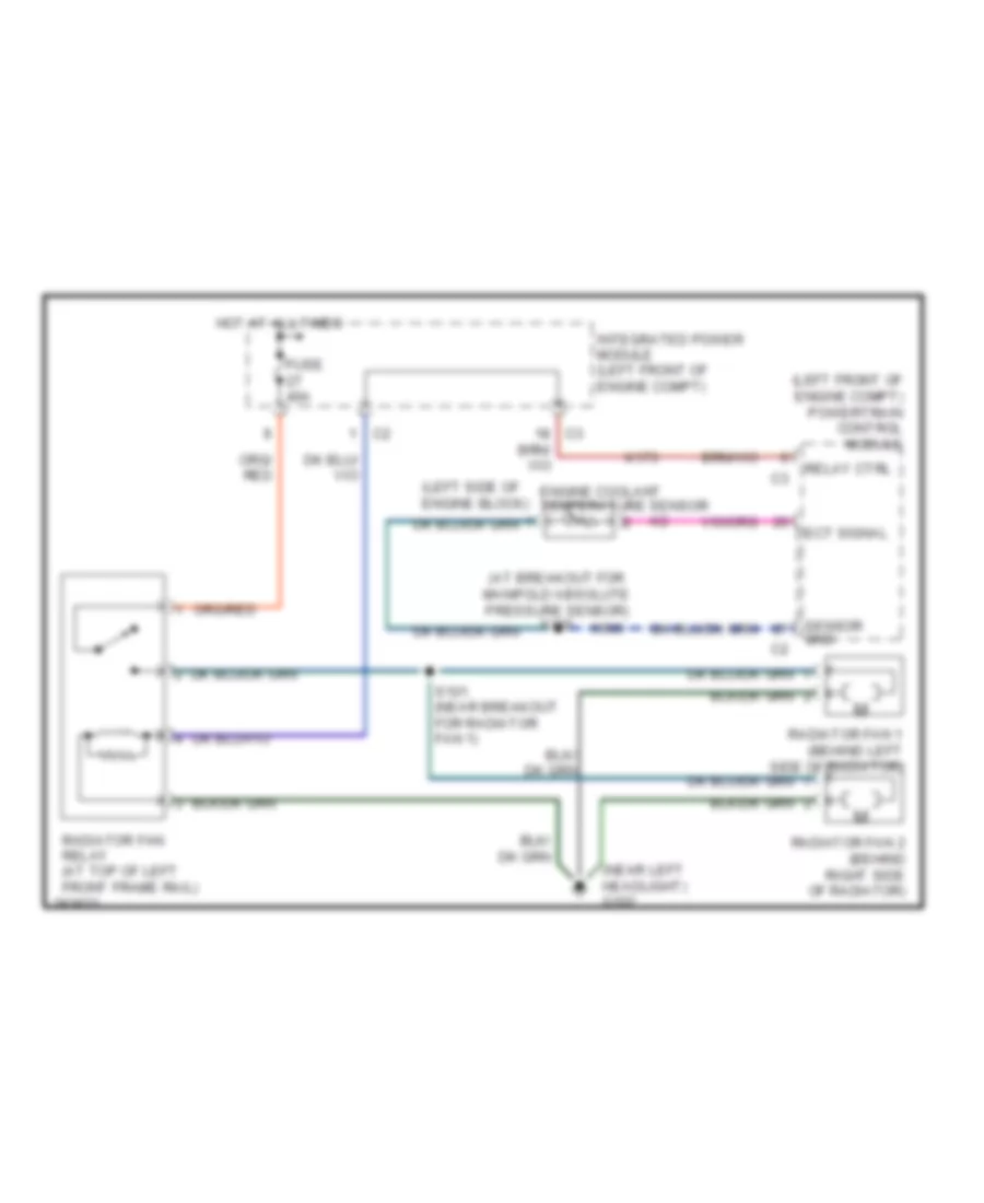 Cooling Fan Wiring Diagram for Chrysler Town  Country Touring 2007