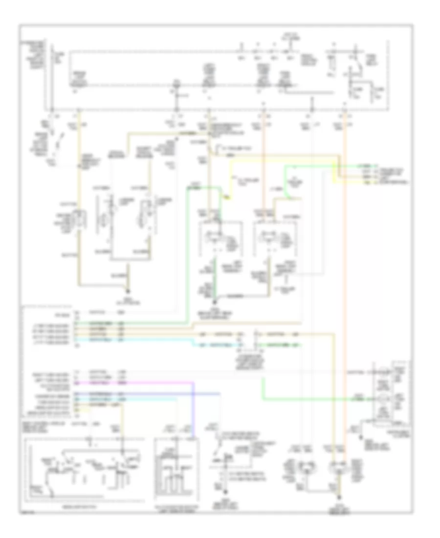 Exterior Lamps Wiring Diagram for Chrysler Town  Country Touring 2007