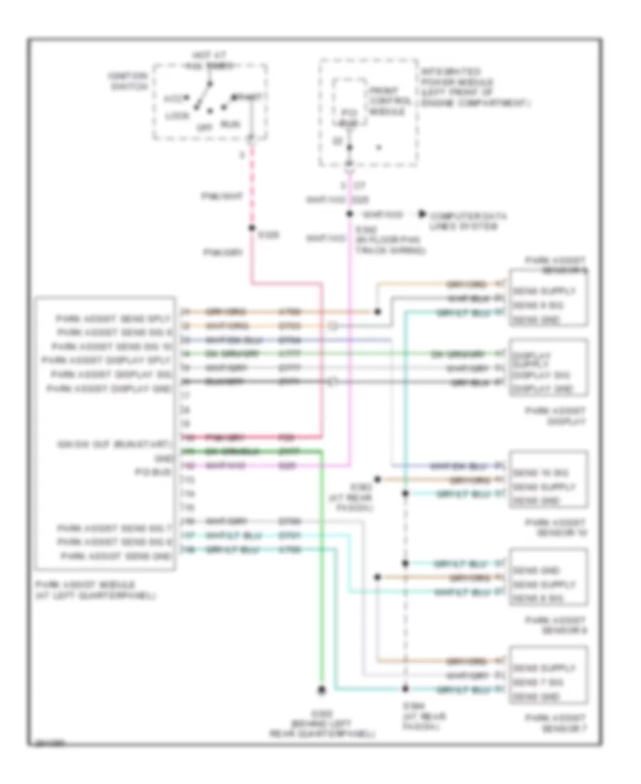 Parking Assistant Wiring Diagram for Chrysler Town  Country Touring 2007