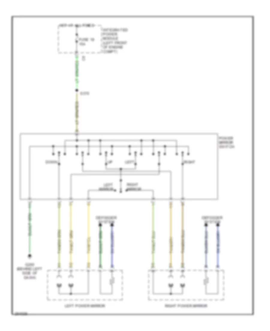 Power Mirrors Wiring Diagram for Chrysler Town  Country Touring 2007