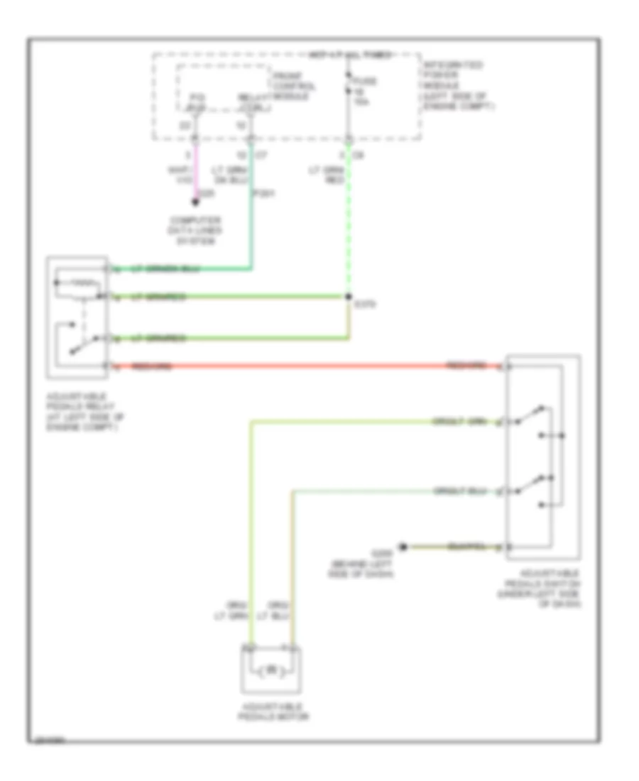 Adjustable Pedal Wiring Diagram for Chrysler Town  Country Touring 2007