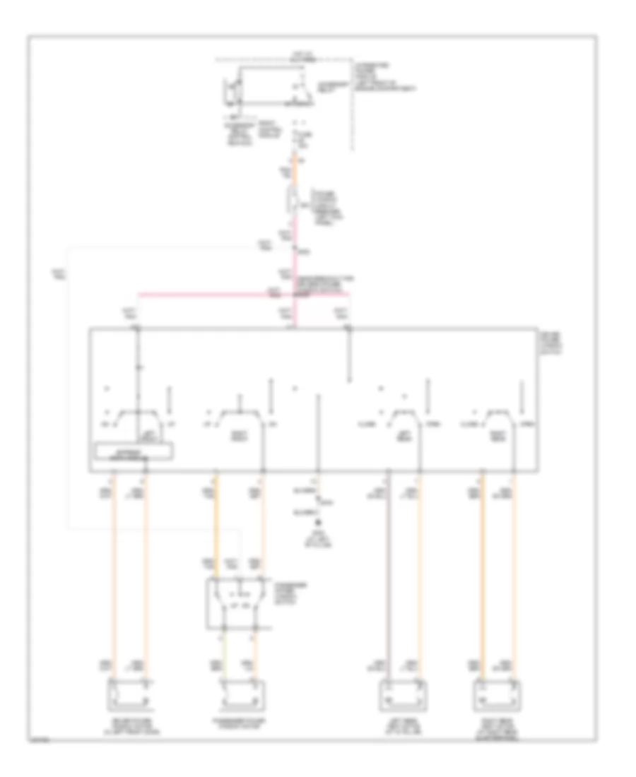 Power Windows Wiring Diagram, Highline for Chrysler Town  Country Touring 2007