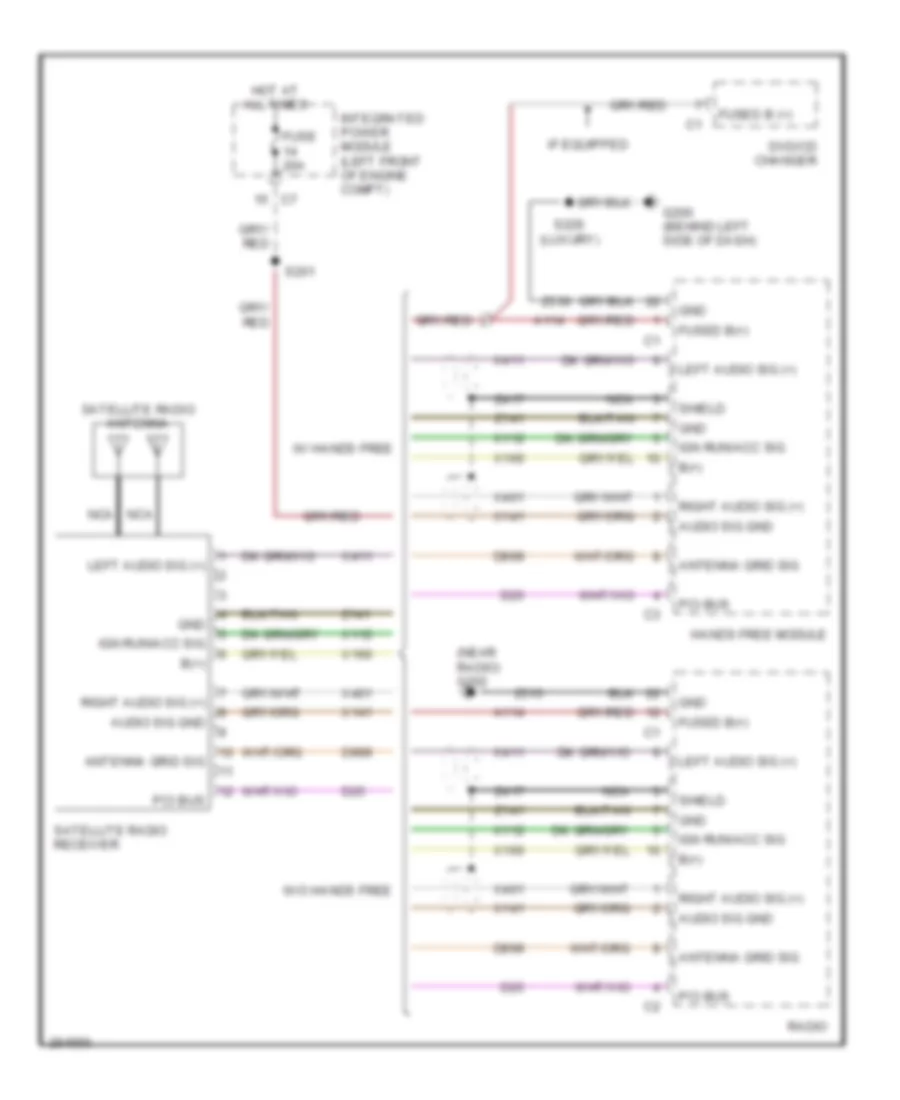 Satellite Radio Wiring Diagram without Satellite Radio for Chrysler Town  Country Touring 2007