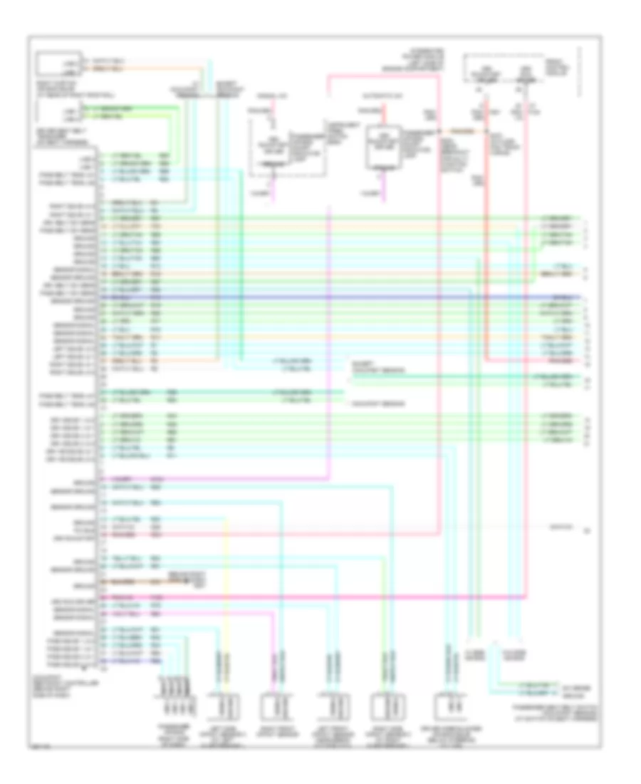 Supplemental Restraints Wiring Diagram 1 of 2 for Chrysler Town  Country Touring 2007