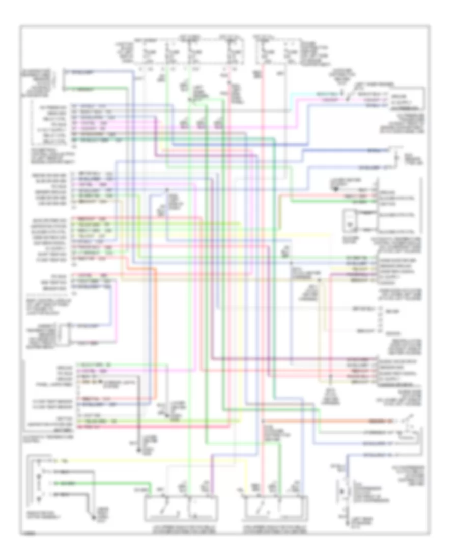 Automatic AC Wiring Diagram for Chrysler LHS 1999