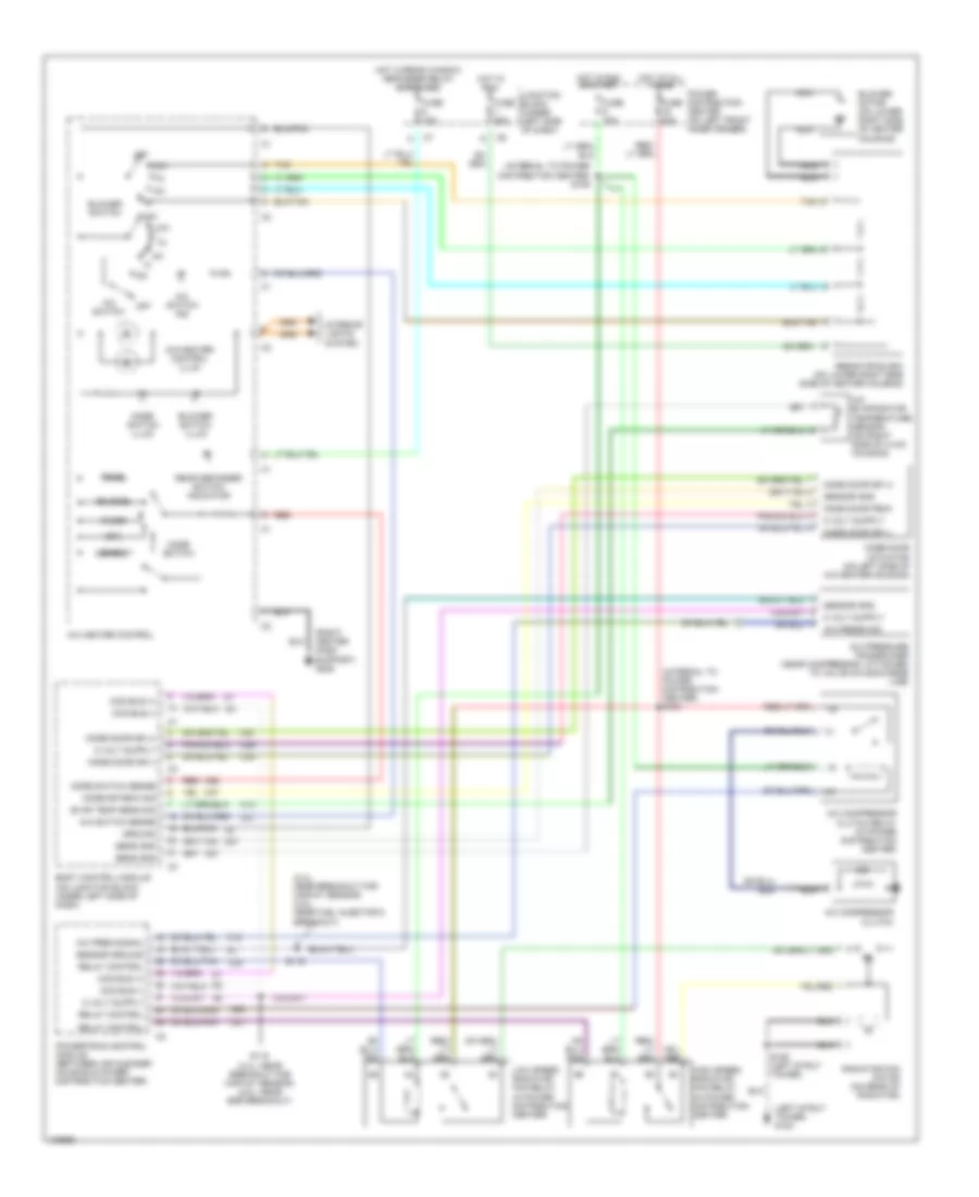 Manual AC Wiring Diagram for Chrysler Sebring JX 1999