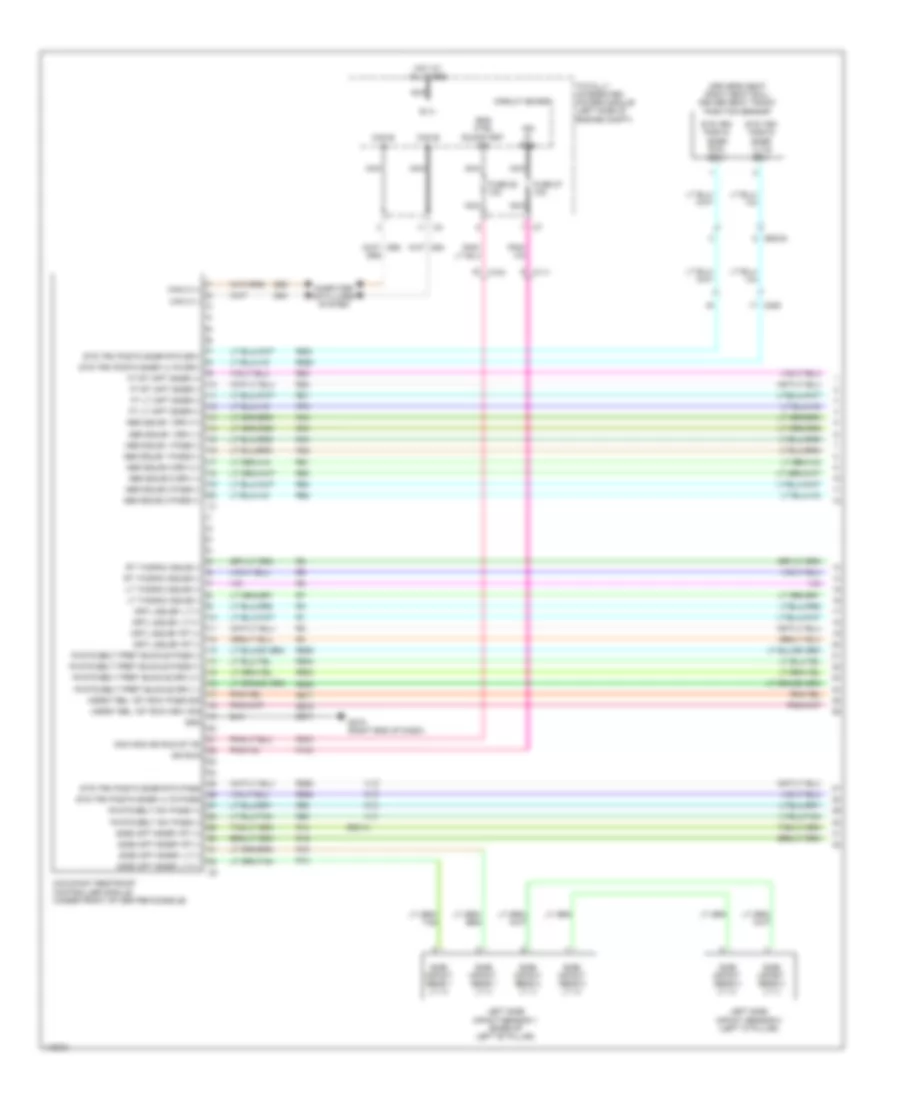 Supplemental Restraints Wiring Diagram 1 of 3 for Chrysler 200 S 2013