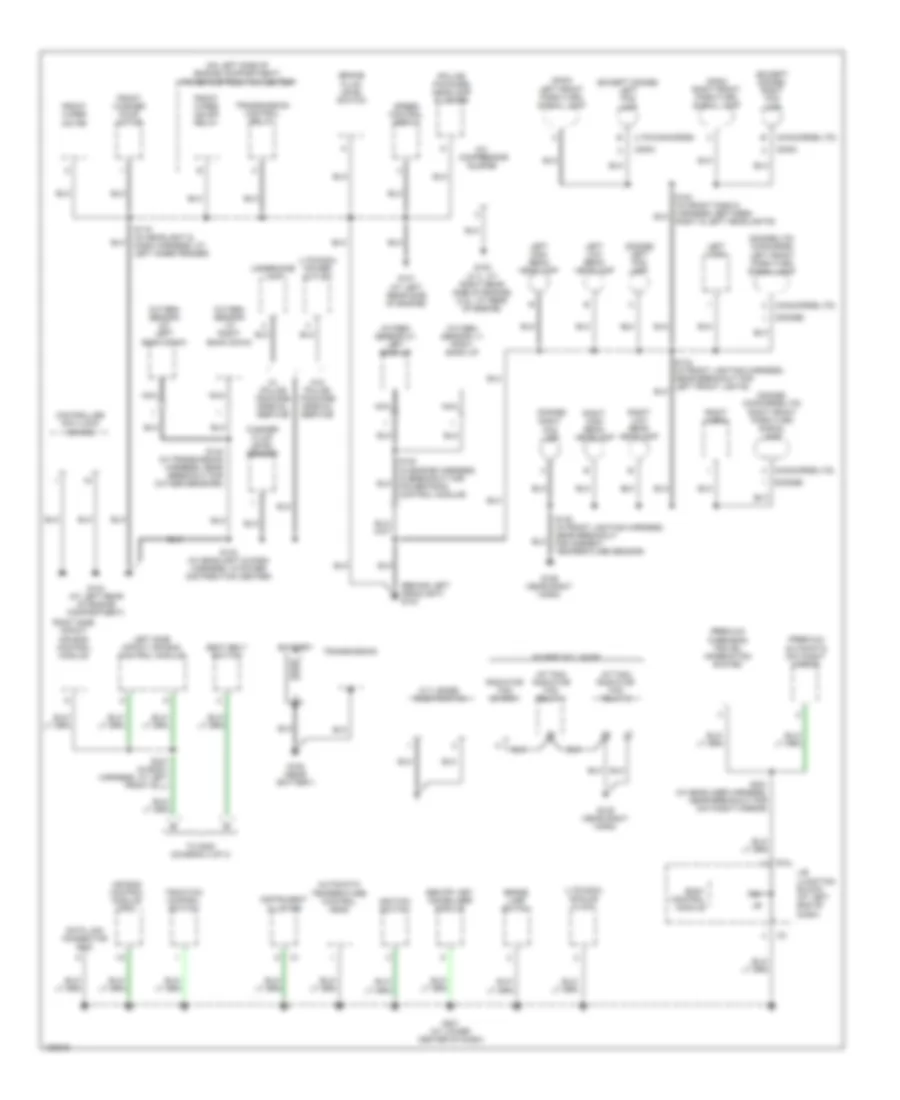 Ground Distribution Wiring Diagram 1 of 3 for Chrysler 300M 2004
