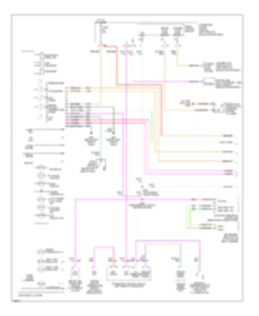 Instrument Cluster Wiring Diagram 1 of 2 for Chrysler Town  Country 2005