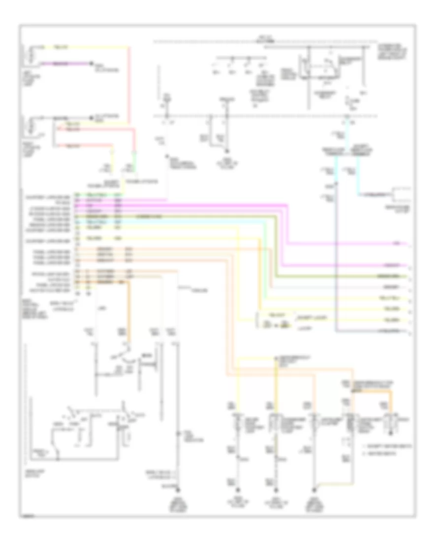Interior Lights Wiring Diagram 1 of 2 for Chrysler Town  Country 2005