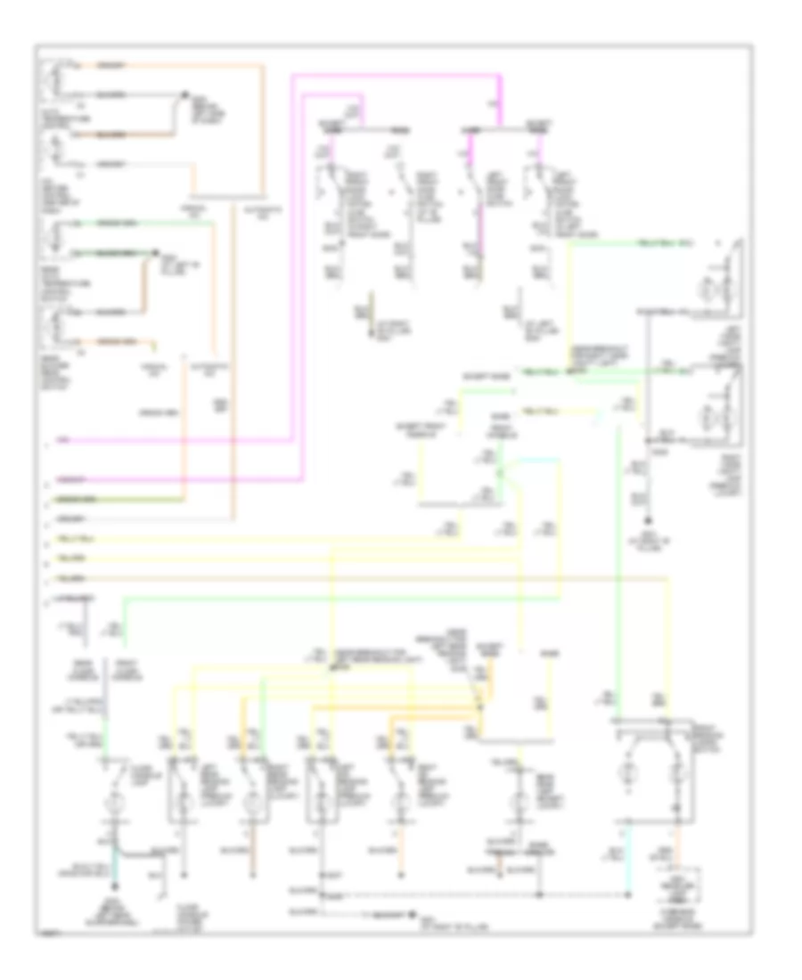Interior Lights Wiring Diagram (2 of 2) for Chrysler Town  Country 2005