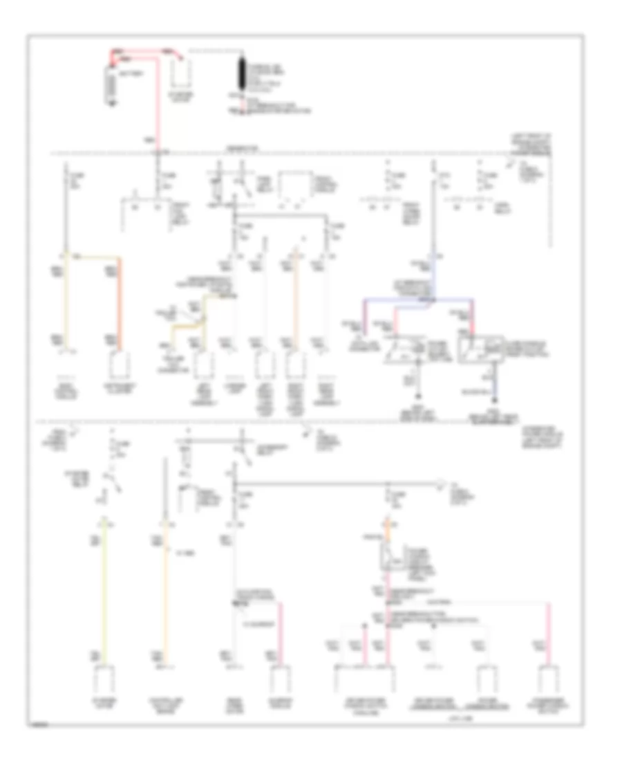 Power Distribution Wiring Diagram 1 of 3 for Chrysler Town  Country 2005