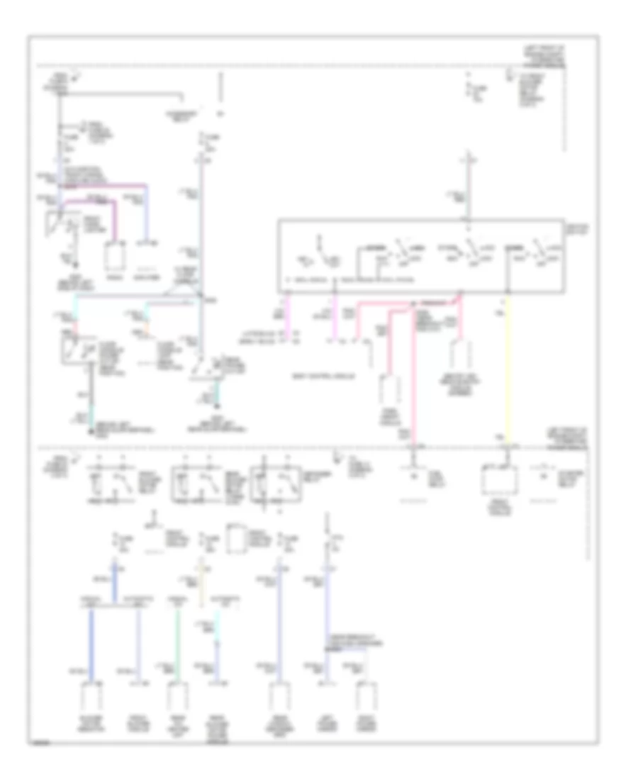 Power Distribution Wiring Diagram 2 of 3 for Chrysler Town  Country 2005