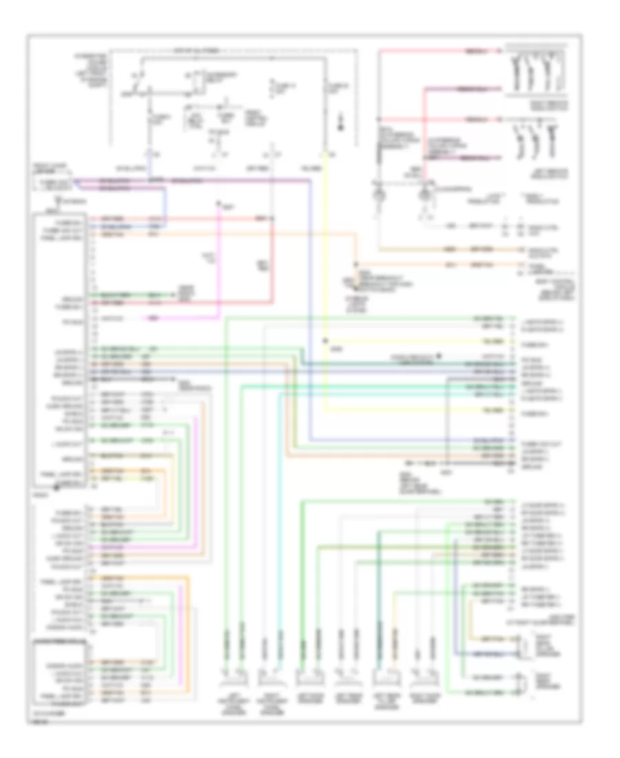 Radio Wiring Diagram, Highline with Hands Free for Chrysler Town  Country 2005