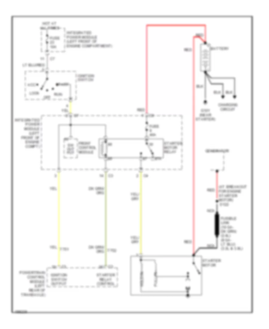 Starting Wiring Diagram for Chrysler Town  Country 2005