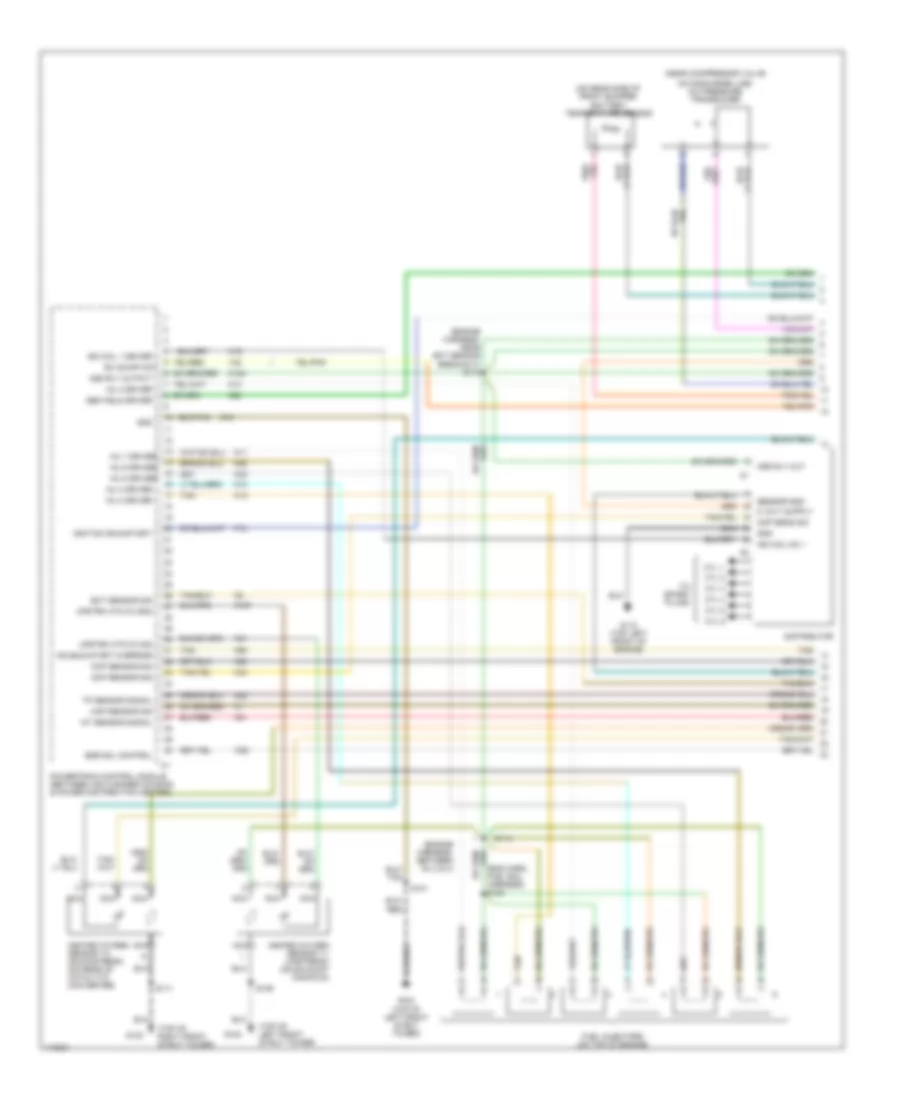 2.5L, Engine Performance Wiring Diagrams (1 of 4) for Chrysler Sebring JXi 1999