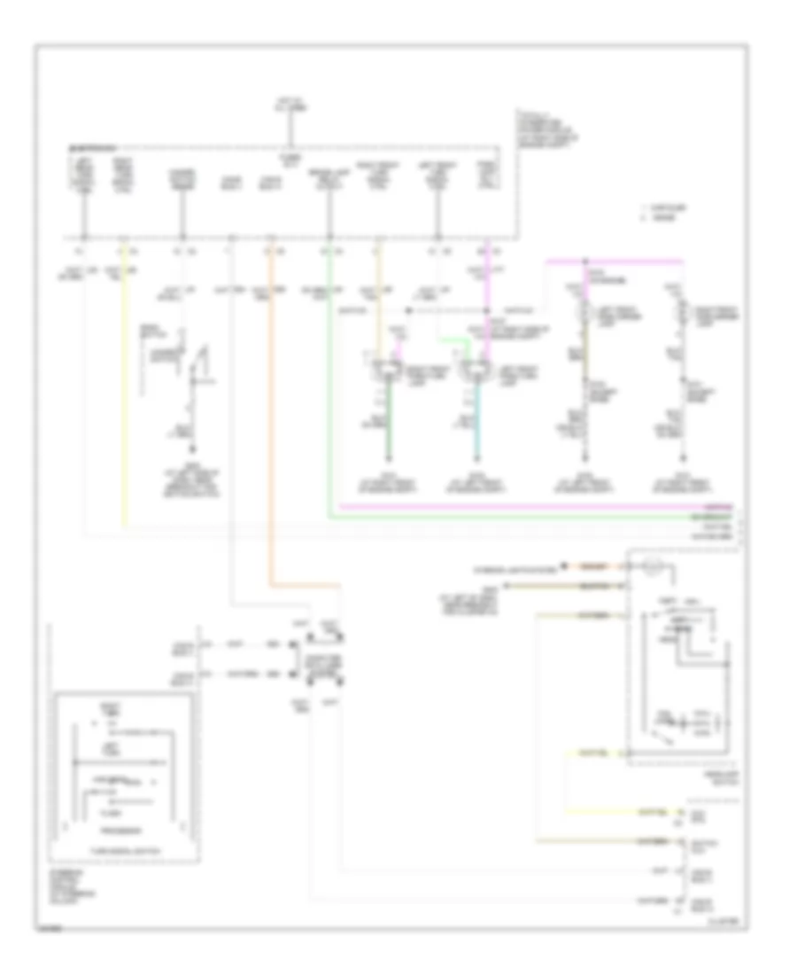 Exterior Lamps Wiring Diagram Except 300C 1 of 2 for Chrysler 300 C 2008