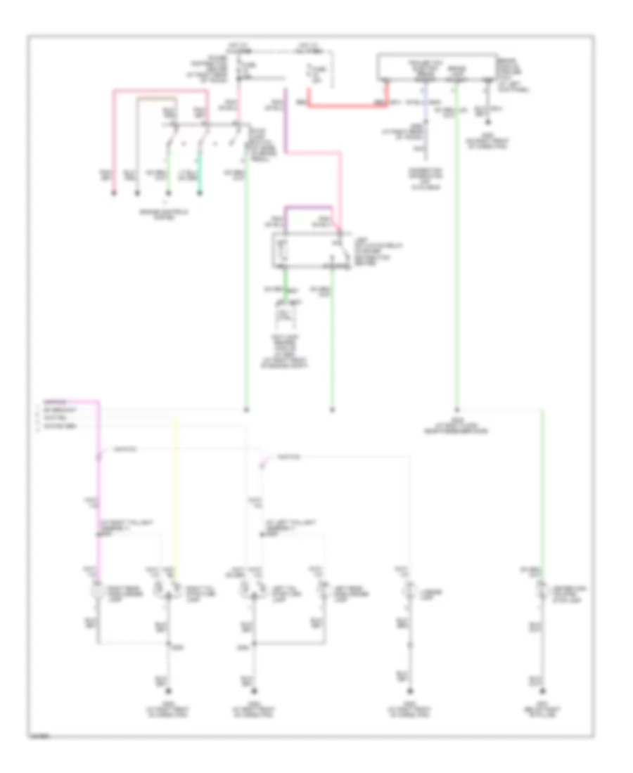 Exterior Lamps Wiring Diagram Except 300C 2 of 2 for Chrysler 300 C 2008