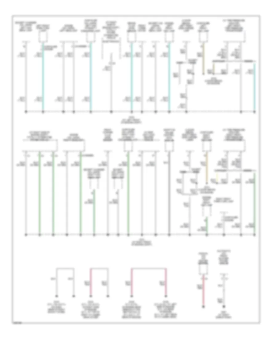 Ground Distribution Wiring Diagram 1 of 4 for Chrysler 300 C 2008
